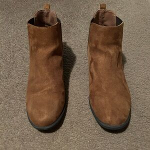 City Streets Brown Ankle Boots